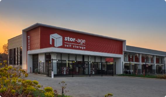 A Stor-Age self-storage facility store front in Johannesburg